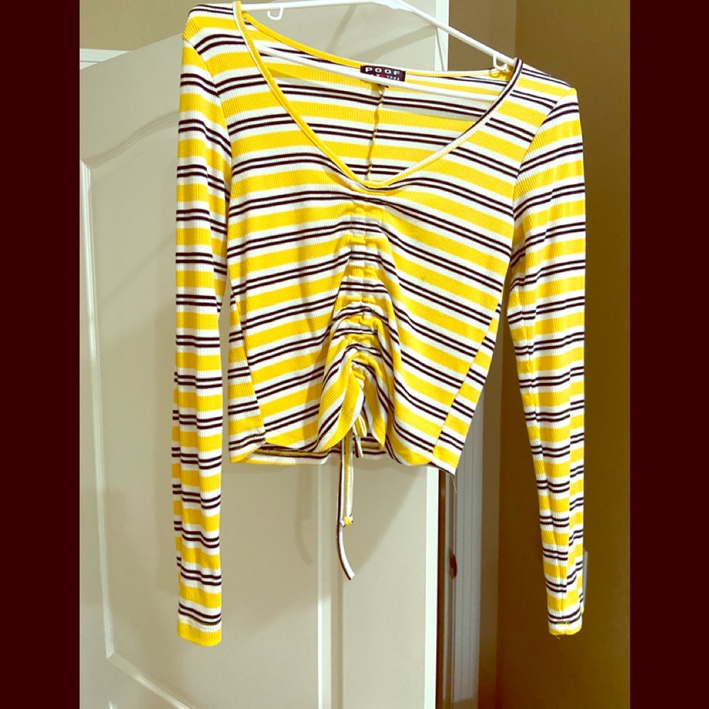 Crop top yellow